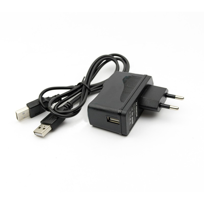 Φορτιστές Laptop USB 10W 5V 2A (Wall Plug) + USB Type A - Type A καλώδιο