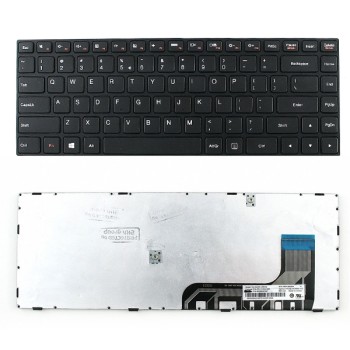 Πληκτρολόγιο Lenovo IdeaPad 100-14, Μαύρο, US/UK