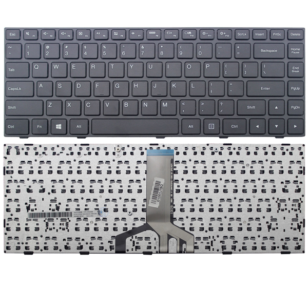 Πληκτρολόγιο Lenovo IdeaPad 100-14ibd, Μαύρο, US/UK ( +BG Print)