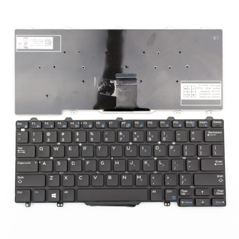 Πληκτρολόγιο Dell Latitude 13 E7250 5250, Μαύρο, US