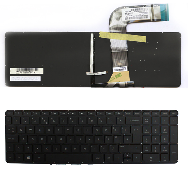 Πληκτρολόγιο HP Pavilion 15-P 17-F, Μαύρο με Backlit, UK
