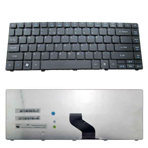 Πληκτρολόγιο Acer Aspire 3810 3810T 4810T 4810 4810TZG 4736 5935, Μαύρο, Mat, US/UK