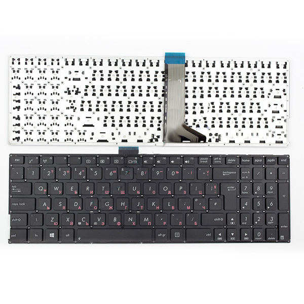 Πληκτρολόγιο Asus K555 X555, Μαύρο,UK ( +BG Print)