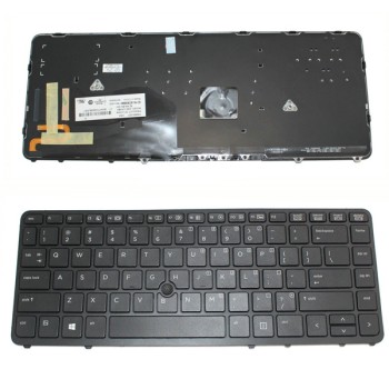Πληκτρολόγιο HP EliteBook 840 G1 850 G1, Μαύρο, με Pointing Stick με Backlit, US/UK