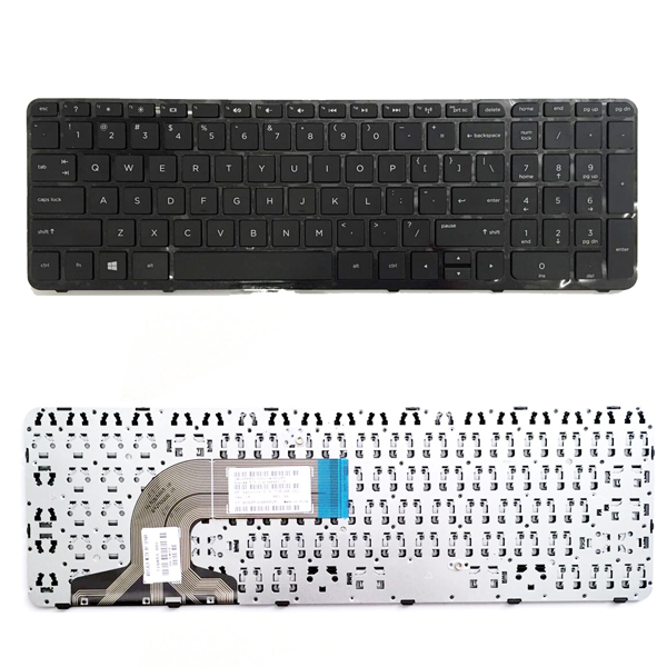 Πληκτρολόγιο HP Pavilion 15-e 15-n 15-r HP 250 G3, Μαύρο, Glossy, US/UK