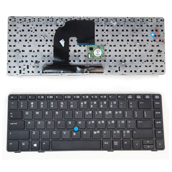 Πληκτρολόγιο HP ProBook 6460 6465 6470B EliteBook 8460p, Μαύρο, με Pointing Stick, US/UK