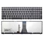 Πληκτρολόγιο Lenovo IdeaPad 500-15 B50-30, Μαύρο Ασήμι με Backlit, US/UK