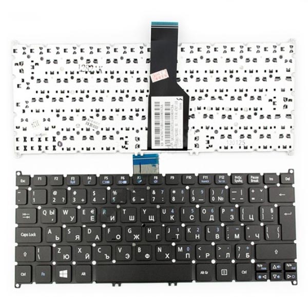 Πληκτρολόγιο Acer Aspire S3-391 S5-391 One 725 756, Μαύρος, US/UK (+BG Print)
