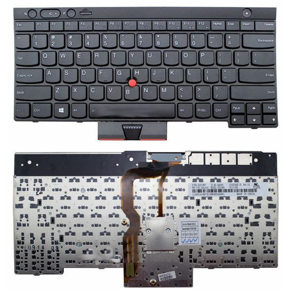 Πληκτρολόγιο Lenovo ThinkPad T430 L430 W530 T430I T430S X230I X230 T530I, Μαύρο, US/UK ( +BG Print)