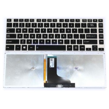 Πληκτρολόγιο Toshiba Satellite M40T, Μαύρο Ασήμι με Backlit, US/UK