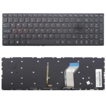 Πληκτρολόγιο Lenovo Y700-15ISK, Μαύρο με Backlit, US