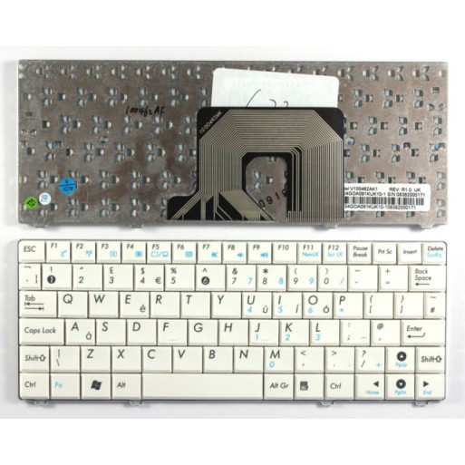 Πληκτρολόγιο Asus Eee PC 900HA 900 HA T91, άσπροa, US/UK