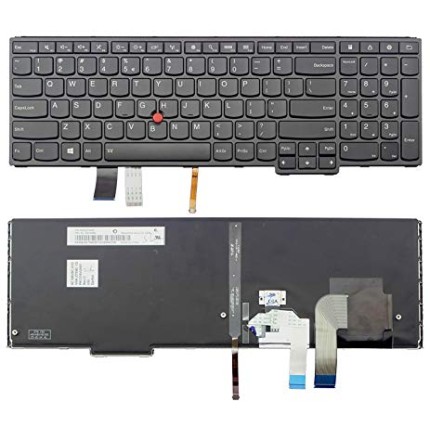 Πληκτρολόγιο Lenovo ThinkPad Yoga 15, Μαύρο, με Pointing Stick με Backlit, Original, US/UK ( +BG Print)