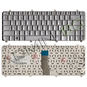 Πληκτρολόγιο HP Pavilion DV5 DV5-1000, Ασήμι, US/UK