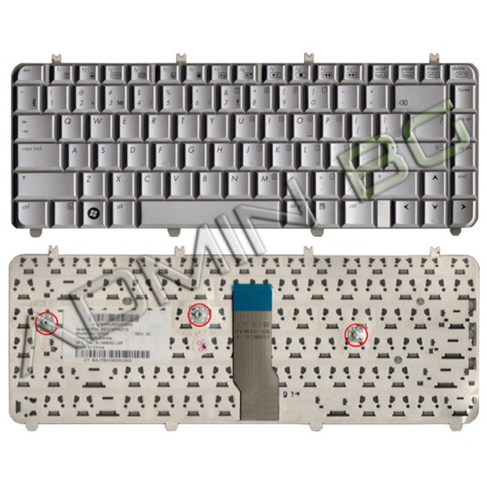 Πληκτρολόγιο HP Pavilion DV5 DV5-1000, Ασήμι, US/UK