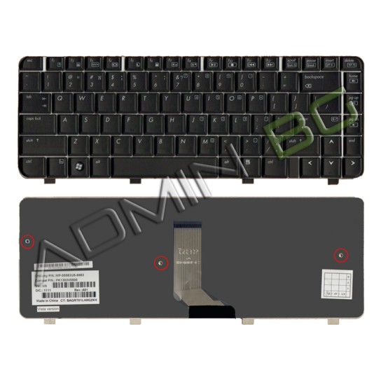 Πληκτρολόγιο HP Compaq Presario CQ40 CQ41 CQ45, Μαύρο, Mat, US/UK ( +BG Print)