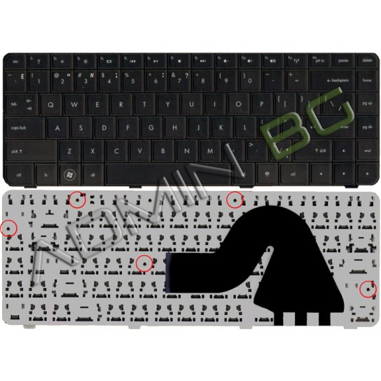 Πληκτρολόγιο HP G42 G42-100 CQ42-100, Μαύρο, US/UK