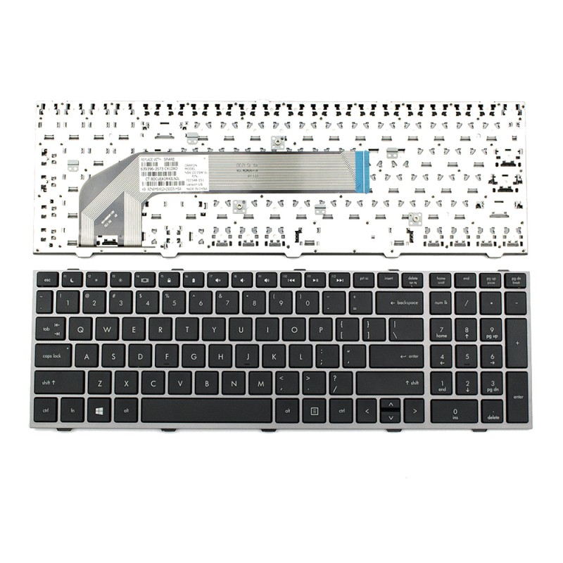 Πληκτρολόγιο HP ProBook 4540s 4545s, Μαύρο Ασήμι, US/UK
