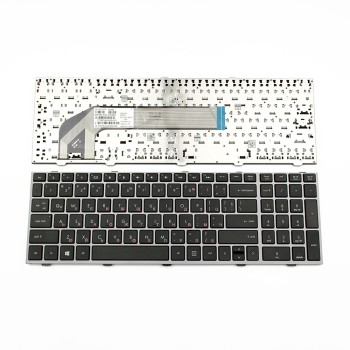 Πληκτρολόγιο HP ProBook 4540s 4545s, Μαύρο Ασήμι, US/UK ( +BG Print)