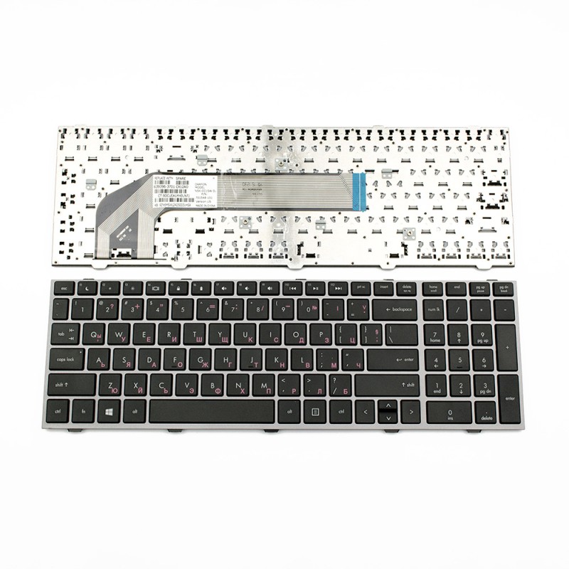 Πληκτρολόγιο HP ProBook 4540s 4545s, Μαύρο Ασήμι, US/UK ( +BG Print)