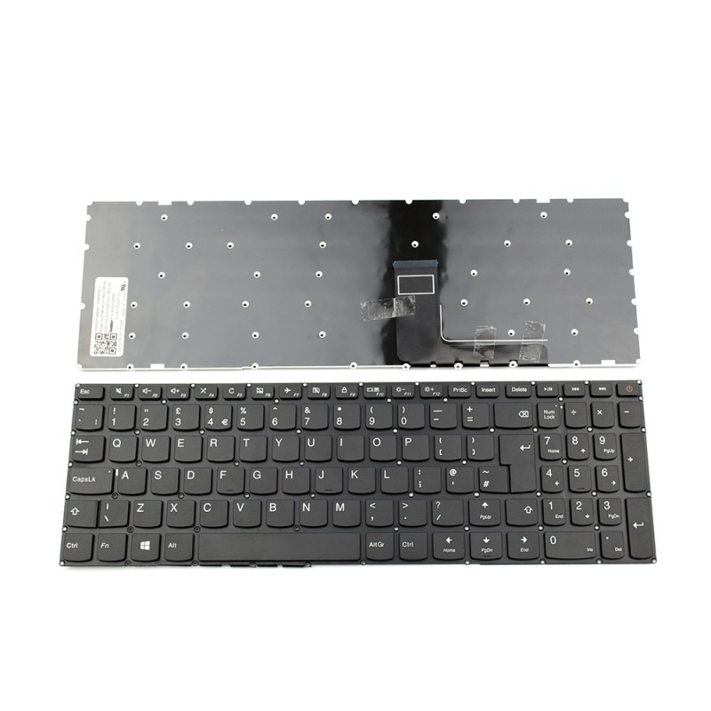 Πληκτρολόγιο Lenovo IdeaPad 110-15 110-15IBR, Μαύρο, US/UK