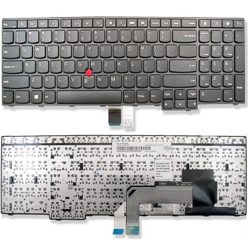 Πληκτρολόγιο Lenovo ThinkPad E555 E550 E560 E565, Μαύρο, με Pointing Stick, US/UK