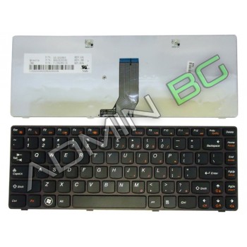 Πληκτρολόγιο Lenovo IdeaPad Z380, Μαύρο, US/UK ( +BG Print)
