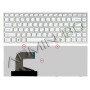 Πληκτρολόγιο Sony Vaio VPC-S Series, άσπροa Ασήμι, US/UK ( +BG Print)