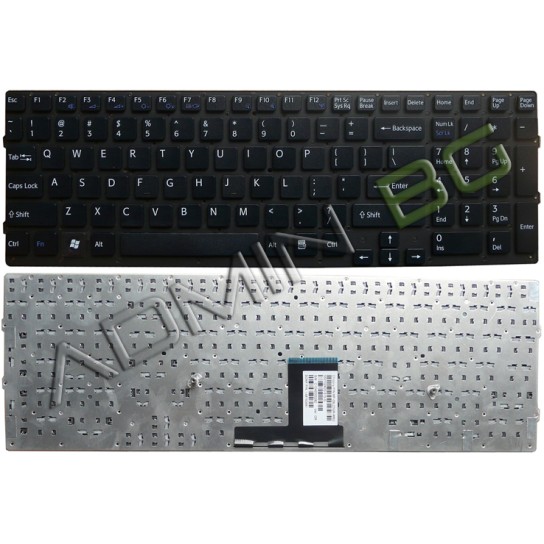 Πληκτρολόγιο Sony Vaio VPC-EC VPCEC, Μαύρο, US ( +BG Print)
