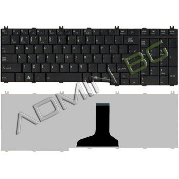 Πληκτρολόγιο Toshiba Satellite C650 C655 C660 L650 L655, Μαύρο, Mat, US/UK ( +BG Print)