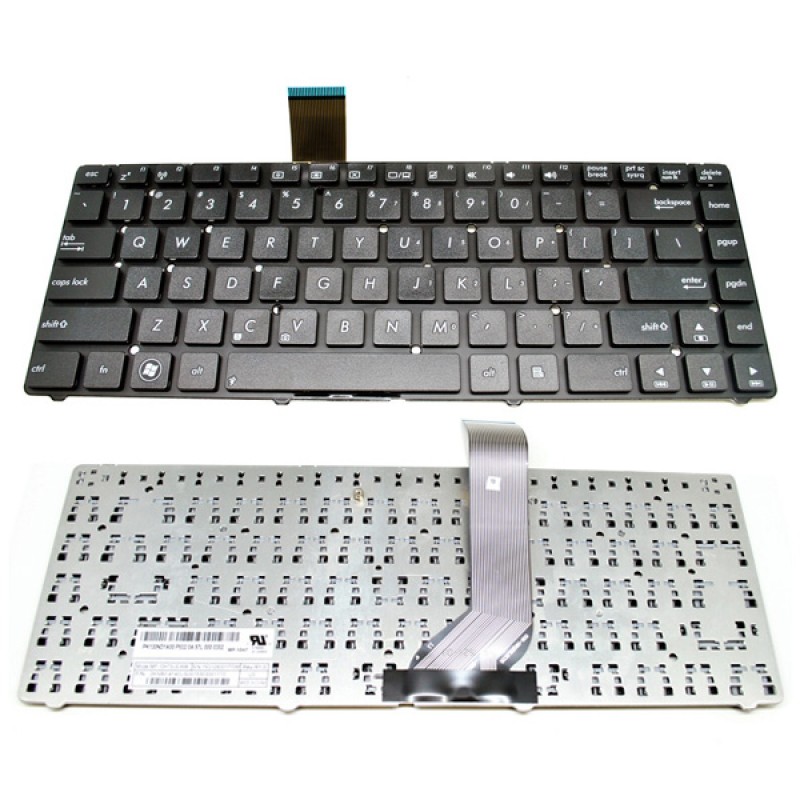 Πληκτρολόγιο Asus A45A K45VM K45VS A85A, Μαύρο, US + BG Layout