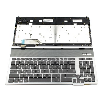 Πληκτρολόγιο Asus G55 G57, Γκρί με Backlit, US/UK