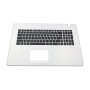 Cover C με Πληκτρολόγιο Asus F751LAV X751LD X751MA (χωρίς επιφάνεια αφής) + BG layout