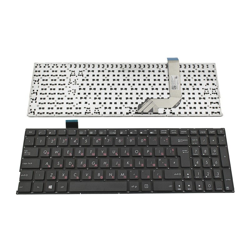 Πληκτρολόγιο Asus X542 +, Μαύρος, UK (+BG Print)