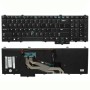 Πληκτρολόγιο Dell Latitude E5540, Μαύρο, με Pointing Stick με Backlit, US/UK ( +BG Print)