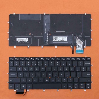 Πληκτρολόγιο Dell XPS 13 9370, Μαύρο με Backlit, US