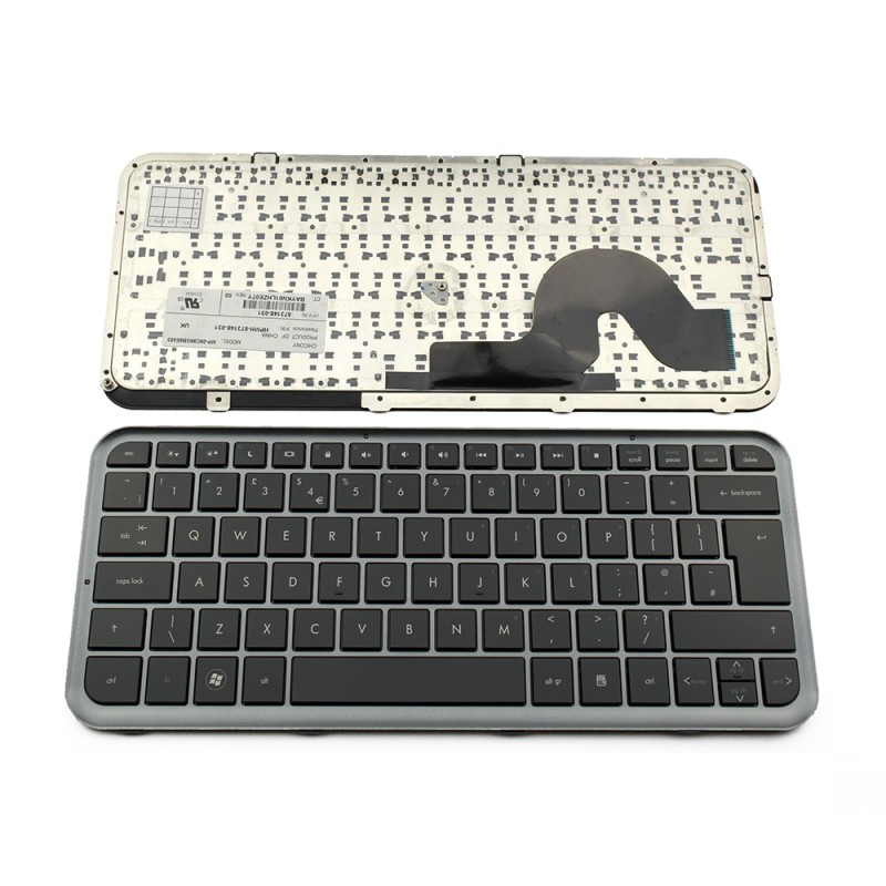 Πληκτρολόγιο HP DM3 DM3-1000, Μαύρο Ασήμι, US/UK