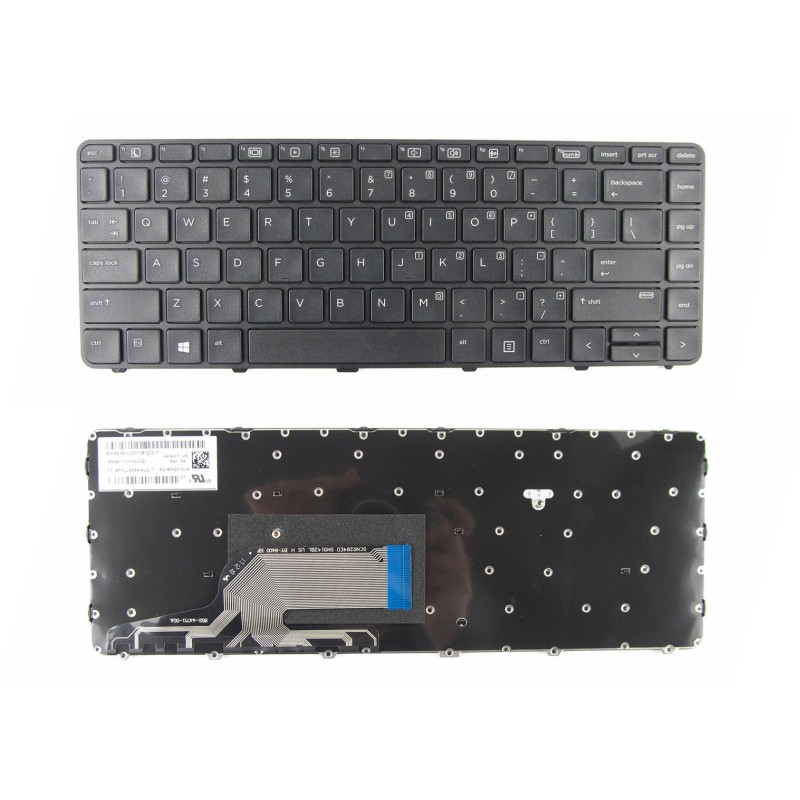 Πληκτρολόγιο HP 430 G3 430 G4 440 G3 440 G4 445 G3, Μαύρο, US/UK