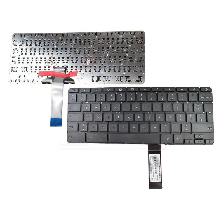 Πληκτρολόγιο HP ChromeBook 11-2000 11-2070No 11-2071, Μαύρο, US ( +BG Print)