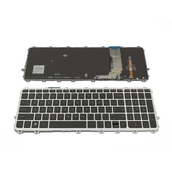 Πληκτρολόγιο HP Envy 15-j Series, Μαύρο Ασήμι με Backlit, US/UK