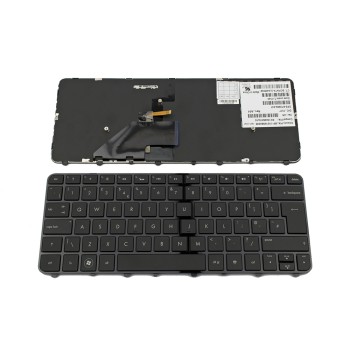 Πληκτρολόγιο HP Folio 13 13-1000 13-2000, Μαύρο Glossy με Backlit, US/UK