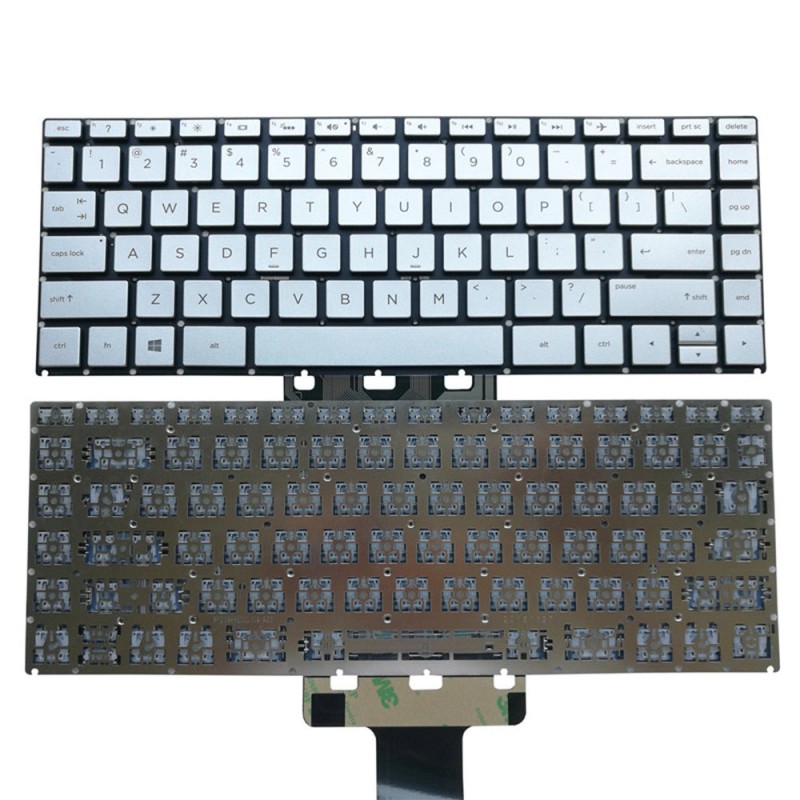 Πληκτρολόγιο HP Pavilion 14-AB, Ασήμι, US