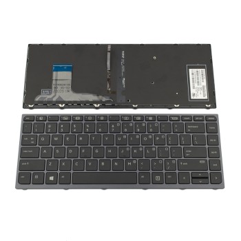 Πληκτρολόγιο HP ZBook Studio 15 G3, Γκρί με Backlit, US/UK