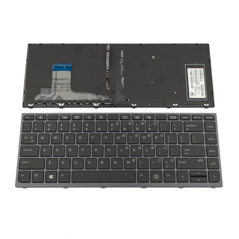 Πληκτρολόγιο HP ZBook Studio 15 G3, Γκρί με Backlit, US/UK