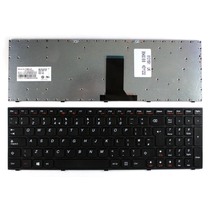 Πληκτρολόγιο Lenovo B5400 M5400, Μαύρο, US/UK