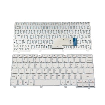 Πληκτρολόγιο Lenovo IdeaPad 100S-11IBY, άσπροa, US ( +BG Print)