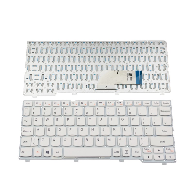 Πληκτρολόγιο Lenovo IdeaPad 100S-11IBY, άσπροa, US ( +BG Print)