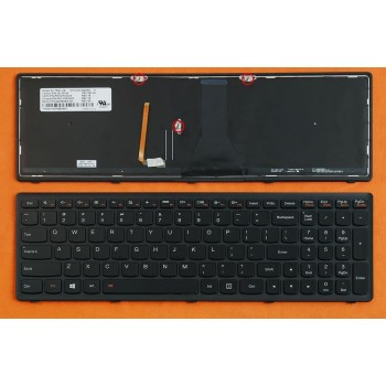 Πληκτρολόγιο Lenovo IdeaPad G600s, Μαύρο με Backlit, US/UK