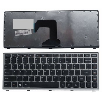 Πληκτρολόγιο Lenovo IdeaPad S400, Μαύρο Ασήμι, US/UK