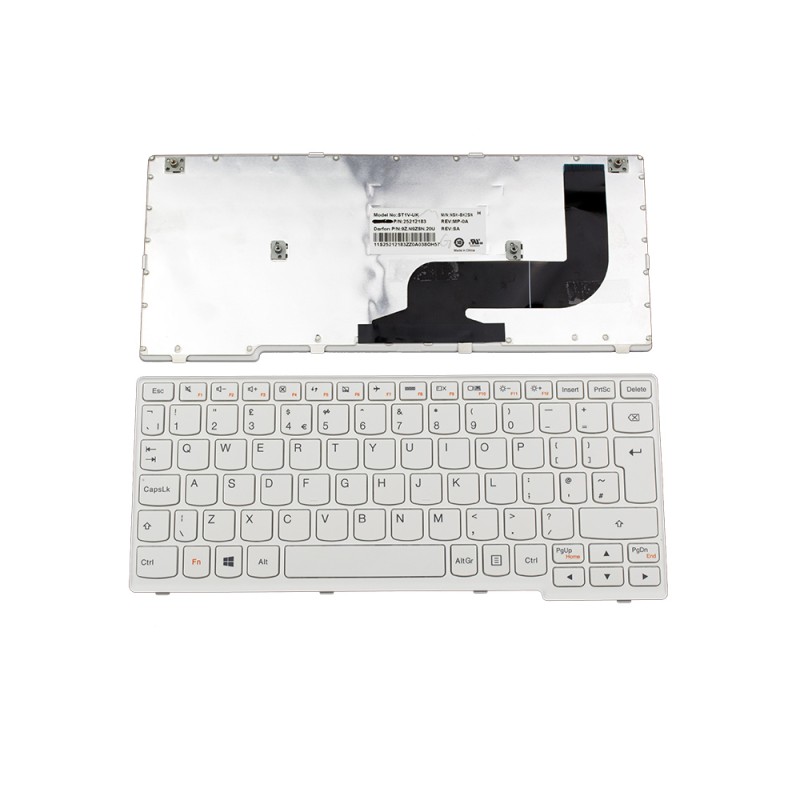 Πληκτρολόγιο Lenovo S210T, άσπροa άσπροa, US/UK ( +BG Print)